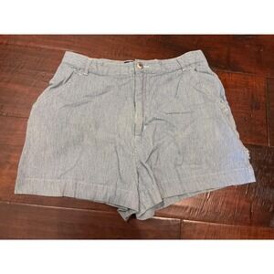 Old Navy Shorts Womens 6 Vintage Hickory Stripe Utility Shorts